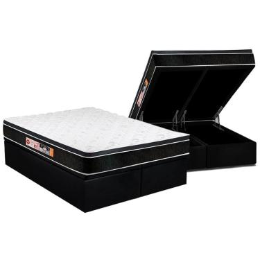 Imagem de Colchão Castor D33 Black e White AIR + Cama Baú Queen 158