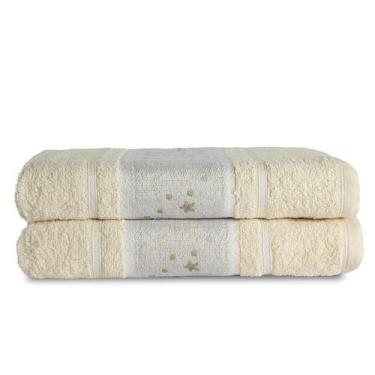 Imagem de Kit 02 Toalhas de Banho Infantil Puppy Kids cores - Dianneli Toalhas d