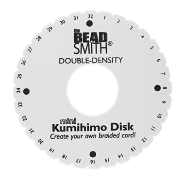 Imagem de The Beadsmith Round Kumihimo Disk, 4.25 inch Diameter, 0.75” (20mm) Thick Double Dense Foam, Jewelry Tools for Braiding, Box of 10 disks