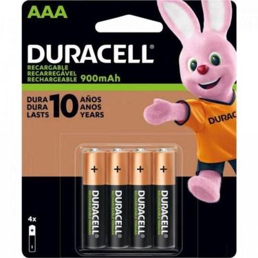 Imagem de Pilha Recarregável Aaa 900mah (c-4 Pilhas) Duracell