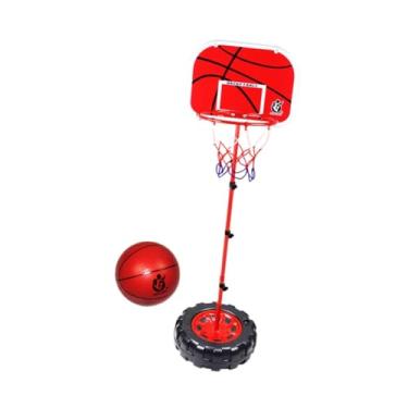 Imagem de simhoa Costo de basquete de basquete conjunto de pneus argolas de caça de pneus meninos e meninas portáteis altura ajustável de brinquedo para crianças