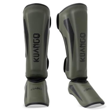 Imagem de KUANG QUAN Caneleiras De Muay Thai, Proteção Para O Peito Do Pé Para Chutes Em Artes Marciais Muay Thai, Equipamento De Sparring, Para Treinamento E Sparring De Kickboxing E Mma, Equipamento Profis