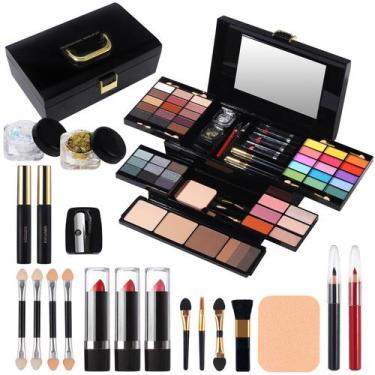 Imagem de Kit de maquiagem MORNECA Professional 60 cores com espelho feminino