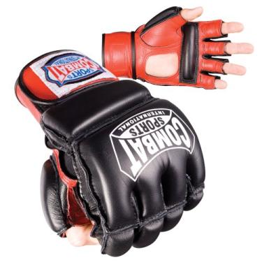 Imagem de Luvas de treinamento MMA Combat Sports, Black/Red, X-Small