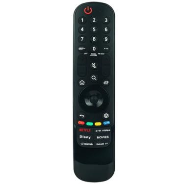 Imagem de Controle remoto infravermelho de substituição MR23GA compatível com LG C3 OLED TV OLED65C3PUA OLED83C3PUA OLED42C3PUA OLED77C3PUA OLED48C3PUA OLED55C3PUA