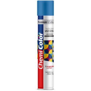 Imagem de Tinta Spray 250ml Premium Edition para Uso Geral Azul Claro Brilhante 