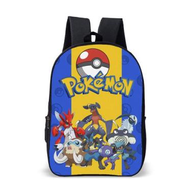 Imagem de Mochila Escolar Infantil Avulsa Estampa Poke de Batalha Raros Menina e
