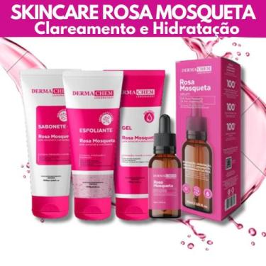 Imagem de Kit Skincare Rosa Mosqueta Hidratante Sérum Rosa Mosqueta Clareador 10
