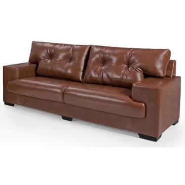 Imagem de Sofá Julia 3 Lugares Courissimo Pinhão 849 Confort