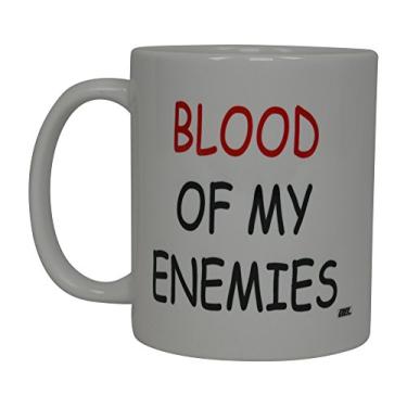 Imagem de Rogue River Tactical Caneca de café engraçada Blood Of My Enemies novidade xícara piada escritório de trabalho