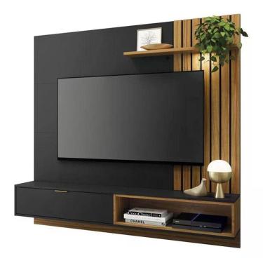 Imagem de Painel Home Para Tv 60" Tocantins Preto Noce Milano Clb Preto Noce Milano