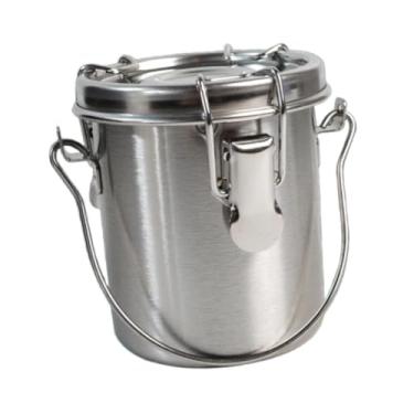 Imagem de Esquirla Lavador de pincéis, limpador de pincéis, barril, pote pequeno, ferramenta de limpeza hermética com tela de filtro removível para pintura a óleo