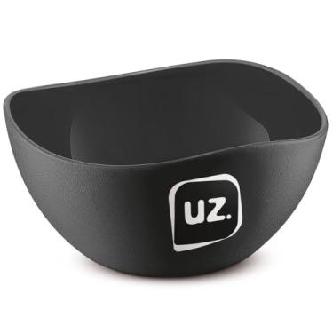 Imagem de Kit 24 Cremeiras 300ml Pote Sobremesa Açaí Sorvete Petiscos Preto Cumbuca Tigela Plástico Uz