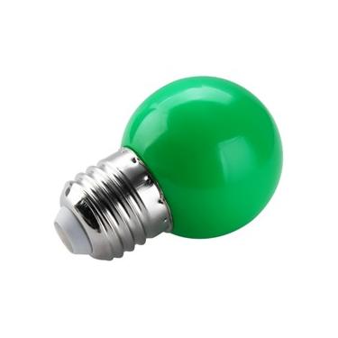 Imagem de Lâmpada Bulbo Mini LED 1,5W E27 Bolinha Colorida Verde Bivolt