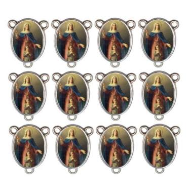 Imagem de 10 Entremeio Santa Ana Oval para Montagem de Terços - Nossa Senhora