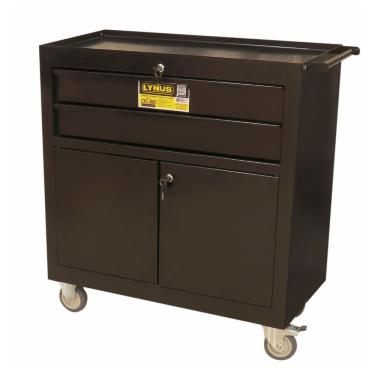 Imagem de Carrinho para Ferramentas Fechado LYNUS com 2 Gavetas e Portas CFL805
