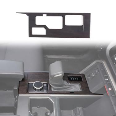 Imagem de Capa de acabamento do painel de mudança de marchas de controle central do carro compatível com Toyot @Tundra/Sequoia 2022-2023 acessórios adesivos decorativos do painel de câmbio do console do carro