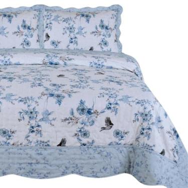 Imagem de Cama Posta King Arielle Colcha Luxo Algodão 300 Fios Bordado - De Luca