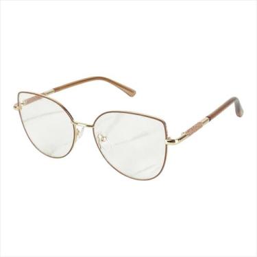 Imagem de Armação Óculos De Grau Feminino Gatinho Buffy Metal - Palas Eyewear