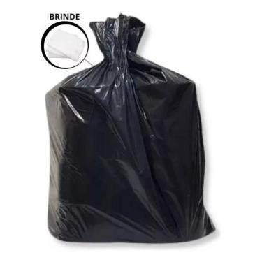 Imagem de Sacos De Lixo Preto 200 Litros Refocado Pct 100unid + Brinde - HIGIPAC