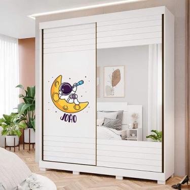 Imagem de Adesivo Para Guarda Roupa Astronauta Mod13 - Lojinha Da Luc Adesivos