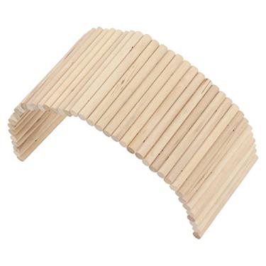 Imagem de YOUTHINK Ponte de Esconderijo de Animais de Estimação para Animais de Estimação para Pequenos, Túneis de Escalada Flexíveis para Hamsters e Porquinhos -da -índia, Brinquedos de Coelho de Bétula