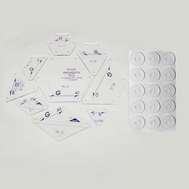 Imagem de Bequilter 9 peças de régua de colcha de retalhos de acrílico com costura de 1/10.2 cm para costura e corte manual faça você mesmo