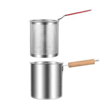 Imagem de DimyFew Fritadeira com alça, prática, resistente e versátil, com filtro removível de 3 litros para donuts, Sem Pinças