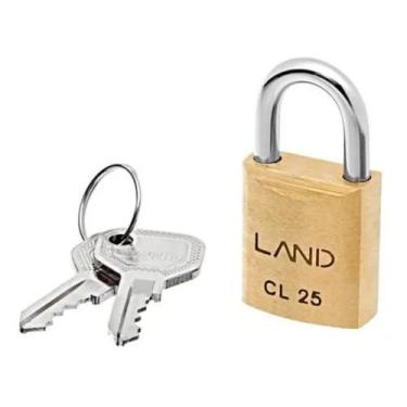 Imagem de Cadeado de Latão Land CL 25 Segurança e Durabilidade - MB BUGIGANGAS