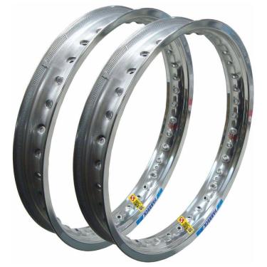 Imagem de Aro Alumínio 1.85x19 + Aro 2.15x17 Nxr Bros 125 150 160 Par