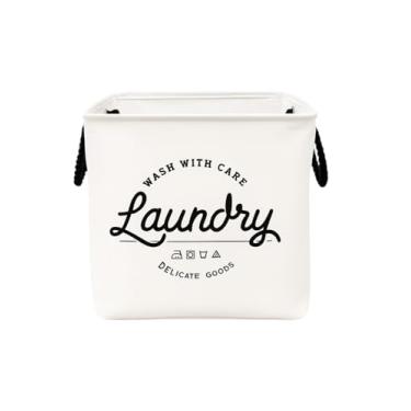 Imagem de Cesto Organizador Roupa Suja Dobrável Multiuso 50l Quadrado - Branco