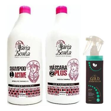 Imagem de Kit Escova Progressiva Redutor De Volume Profissional - Maria Bonita