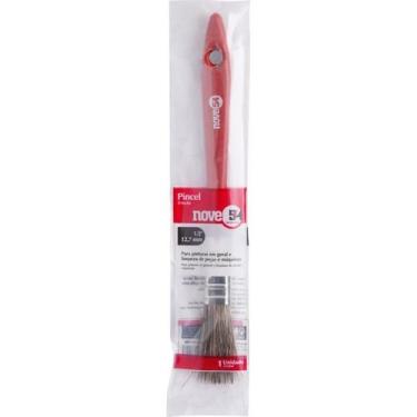 Imagem de Pincel 1/2 Cerda Gris Cabo Plástico Para Tintas Latéx E Acr - Nove54