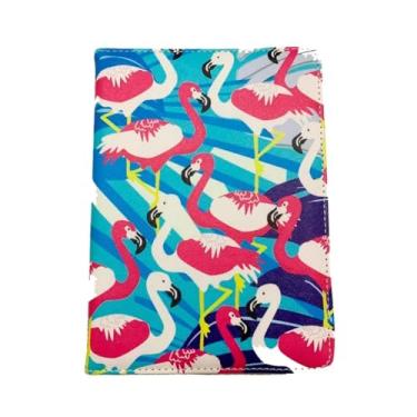Imagem de Capa Protetora Universal para Tablet 7-8 Polegadas Estilo Carteira Suporte Ajustável Adulto Infantil Flamingo 1