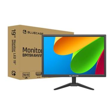 Imagem de Monitor Office 19" Preto Led Bluecase 75Hz Hdmi Vga Wxvga+