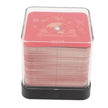 Imagem de Naroote Escultura de No Bloco de Notas, 2025 Calendário 3d Bloco de Notas Clear Model para Presente (Vermelho)