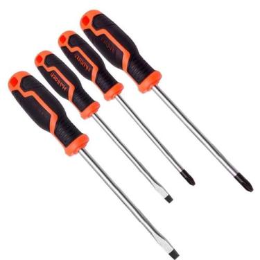 Imagem de Ferramentas Essenciais Kit 4 Chaves De Fenda Para Reparos Em Casa Com 