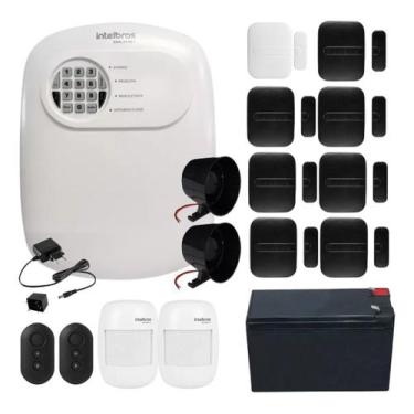 Imagem de Kit Alarme Intelbras 8 Magnético 2 Infravermelho 2 Sirenes