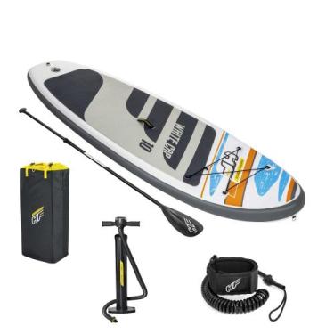 Imagem de Prancha de Stand Up Inflável White Cap com Remo + Bomba de Ar e Bolsa 