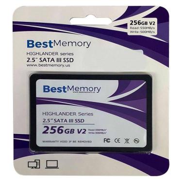 Imagem de Hd Ssd Best Memory Highlander 256Gb, Sata Iii, 2.5, Leitura