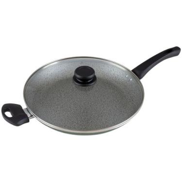 Imagem de Frigideira Antiaderente Panelux com Tampa de Alumínio Maximum Stone Ve