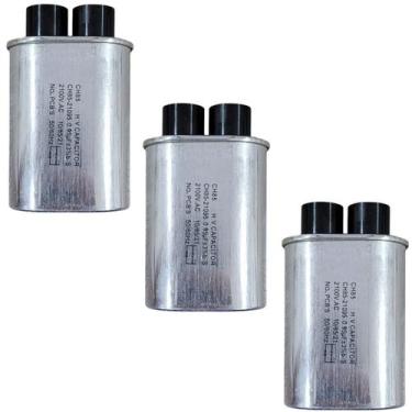 Imagem de Kit 3 Capacitor Microondas Compatível com Brastemp Consul 0.95uf 2100v