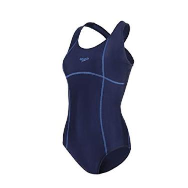 Imagem de Maiô Para Gestantes, Speedo, Cozy, Material Elástico com Costas Cross, tamanho 42 - Azul