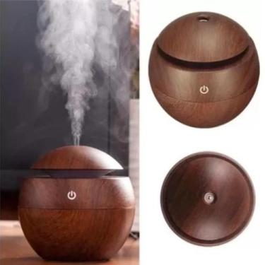 Imagem de Difusor Aromatizador Elétrico Redondo Portátil Usb Led - Snsimports