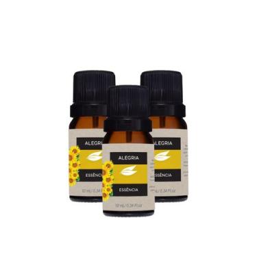 Imagem de Kit 3 Essências Oleosas Cheiro para Ambiente - Arts, ALEGRIA