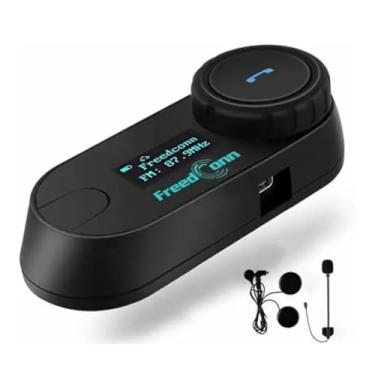 Imagem de Intercomunicador Bluetooth para Moto com LCD Rádio FM IPX5 Alcance 800m
