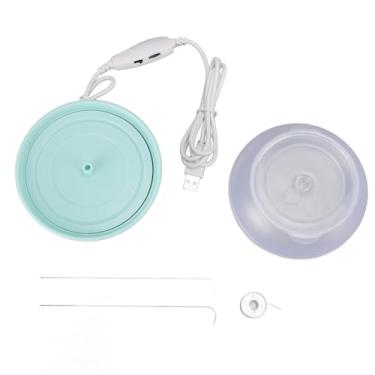 Imagem de Elétrica Bead Spinner Reversível Stepless Ajuste de Velocidade Eficiente USB Powered Bead Spinner Máquina para DIY Jóias Fazendo Crafting Beading Entusiastas ABS Plástico 9.8x11cm (Verde)