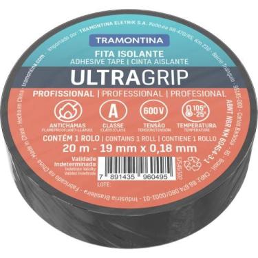 Imagem de Fita Isolante Classe A 0,18x19 mm Tramontina Preta 20 m