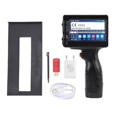 Imagem de Fafeicy Handheld Impressora Jato De Tinta Gun Pequeno Mini Portátil Com HD LED 4.3in Touch Screen Sem Cartucho 12,7 Milímetros para QR Code Barcode (Plugue UE)