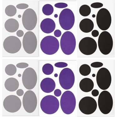 Imagem de Kit de Remendo Tangseajiao, 48 Peças, Patch Acolchoado Preto, Adesivo, Nylon, Art Deco